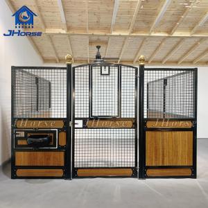 Wholesale Luxury Customized Steel Frame Bamboo Boarding Horse Stall Panels Stables Box from china suppliers