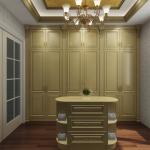 Red Oak Walnut Modern Bedroom Wardrobe Beautiful Wooden Storage Wardrobe