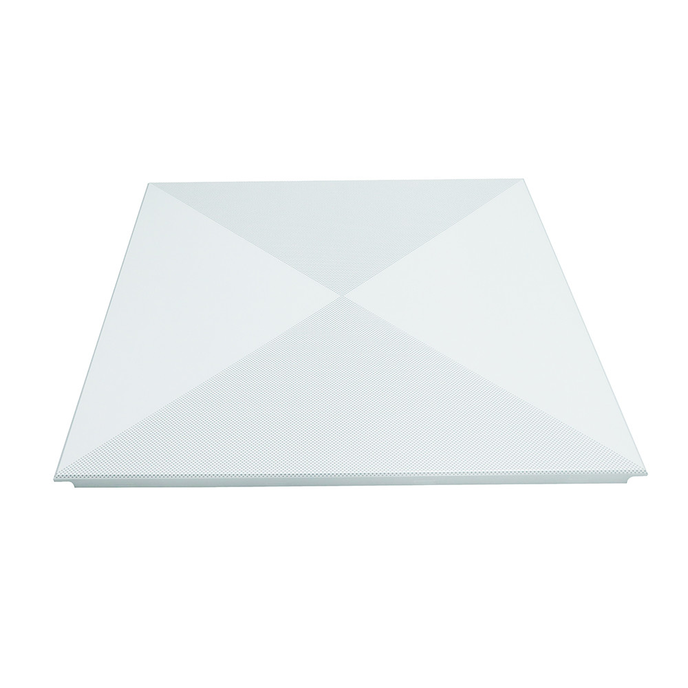 Soundproof Perforated Clip In Metal Ceiling Tiles Customized For Office