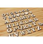 Wooden Craft Letters - Natural Wood Alphabet Capital Letters - Cutout Wooden