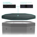 Customized Logo 4 Person Spa Hot Tub For Outdoor Inflatable Round Spa Pool Tub