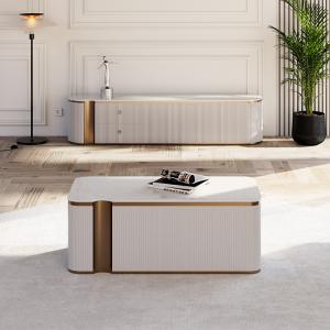 Wholesale Modern Luxury Wood TV Cabinet And Coffee Table Set Home Furniture Living Room Wooden TV Stand With Storage from china suppliers