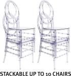 Clear Dining Chairs Crystal Transparent Seat, Modern Dining Chairs, Side Chairs