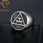 316L Stainless Steel Vintage Silver Signet Ring