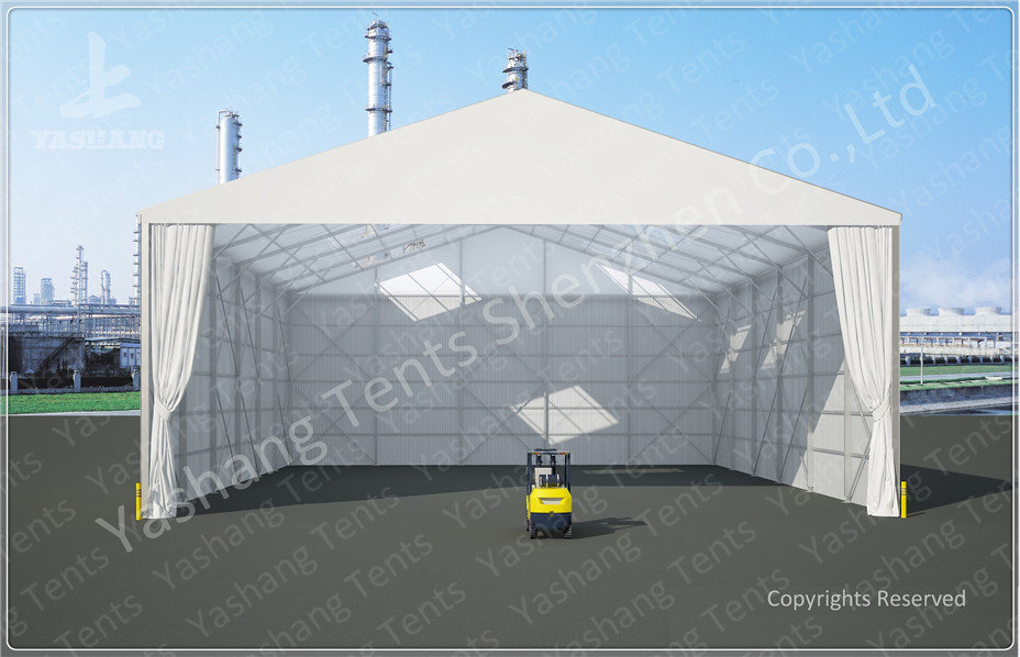 Outdoor Industrial Tent Structures Waterproof 100 km / h Wind Resistance