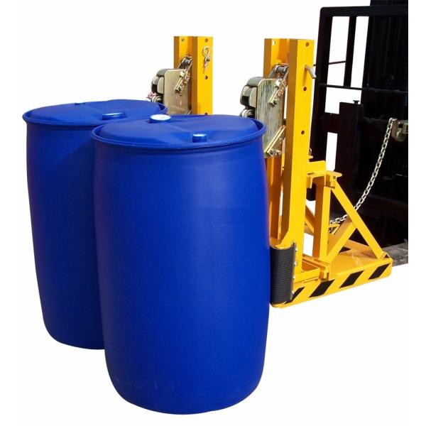 ISO Double Drum 280kg 450kg Forklift Attachment For Mitsubishi