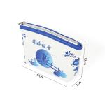 Zipper Closure PU Leather Cosmetic Purse Bag