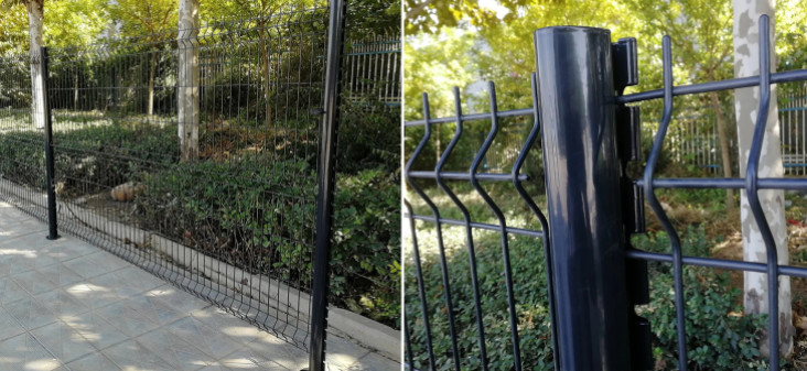 PVC Coated 50*200mm Mesh Hole Triangle Fence For Airport OEM