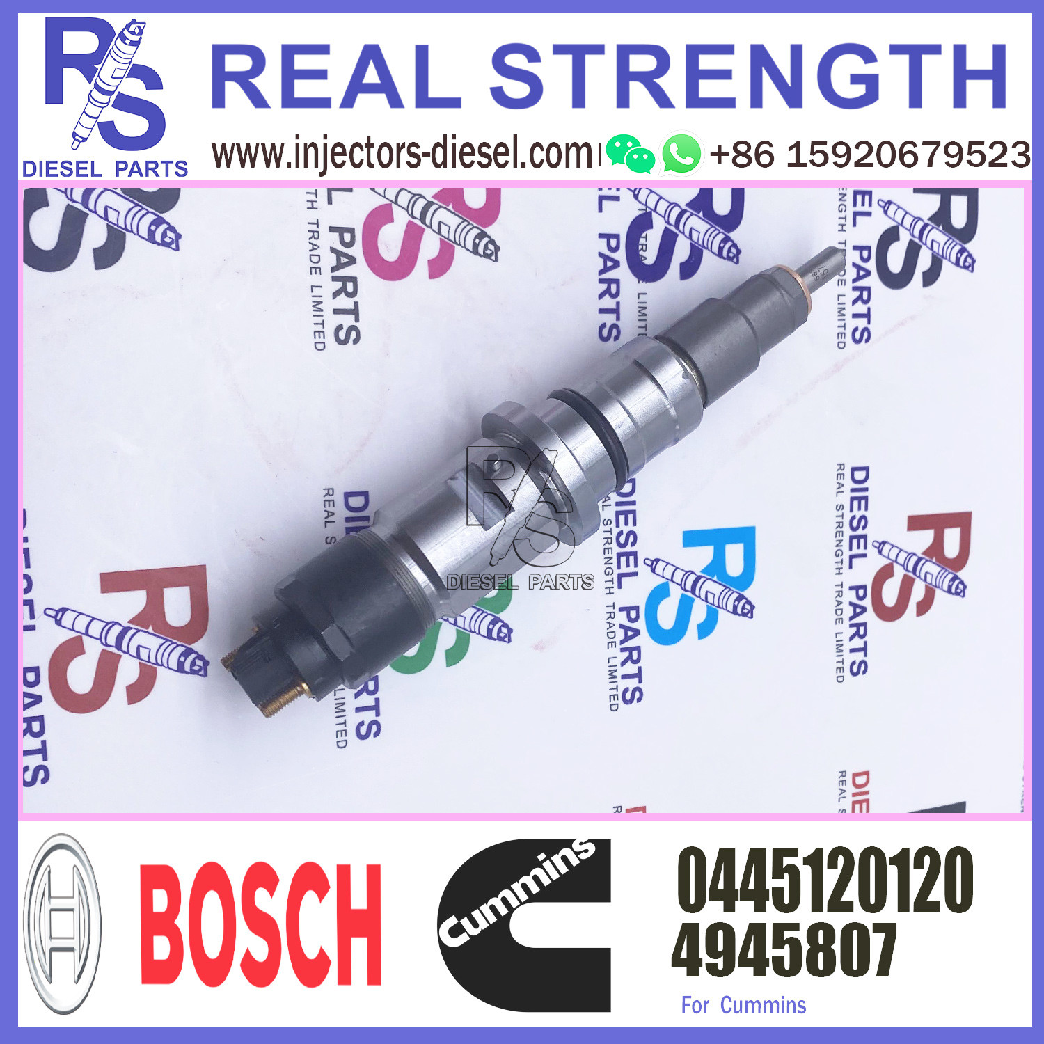 High Quality New Diesel Fuel Injector 4945807 0445120120 For VW/Ford Cargo