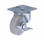 light duty 2" rigid white PP caster USA style, 3 inch rigid industry steel