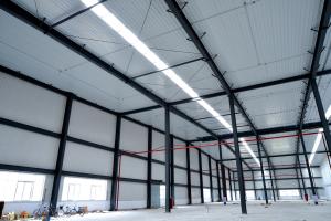 Wholesale Red Paint Metal Garage Buildings For Cargo Storage &amp; Logistic Transportaiton from china suppliers
