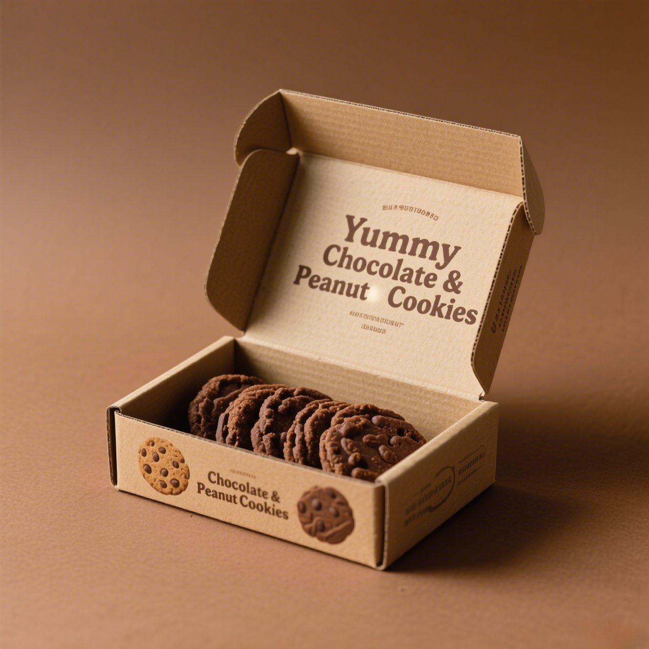 Eco-Friendly Custom Food Paper Box Mailer Paper Boxes Folding Paper Treat Boxes for Cake Biscuit Cookie