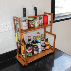 Wholesale kitchen bamboo spice rack from china suppliers