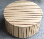 Haoyida 2900*450mm Backless Wooden Round Tree Bench