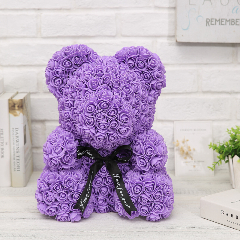 Popular and Premium wholesale Foam/PE Rose Bear For Valentines Day Gifts