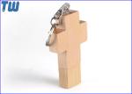 Data Storage 8GB USB Pen Flash Drive Wooden Cross Free Keychain