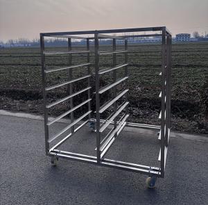 Wholesale Polishing Customized Size Stainless Steel Bakery Trolley For Baking from china suppliers