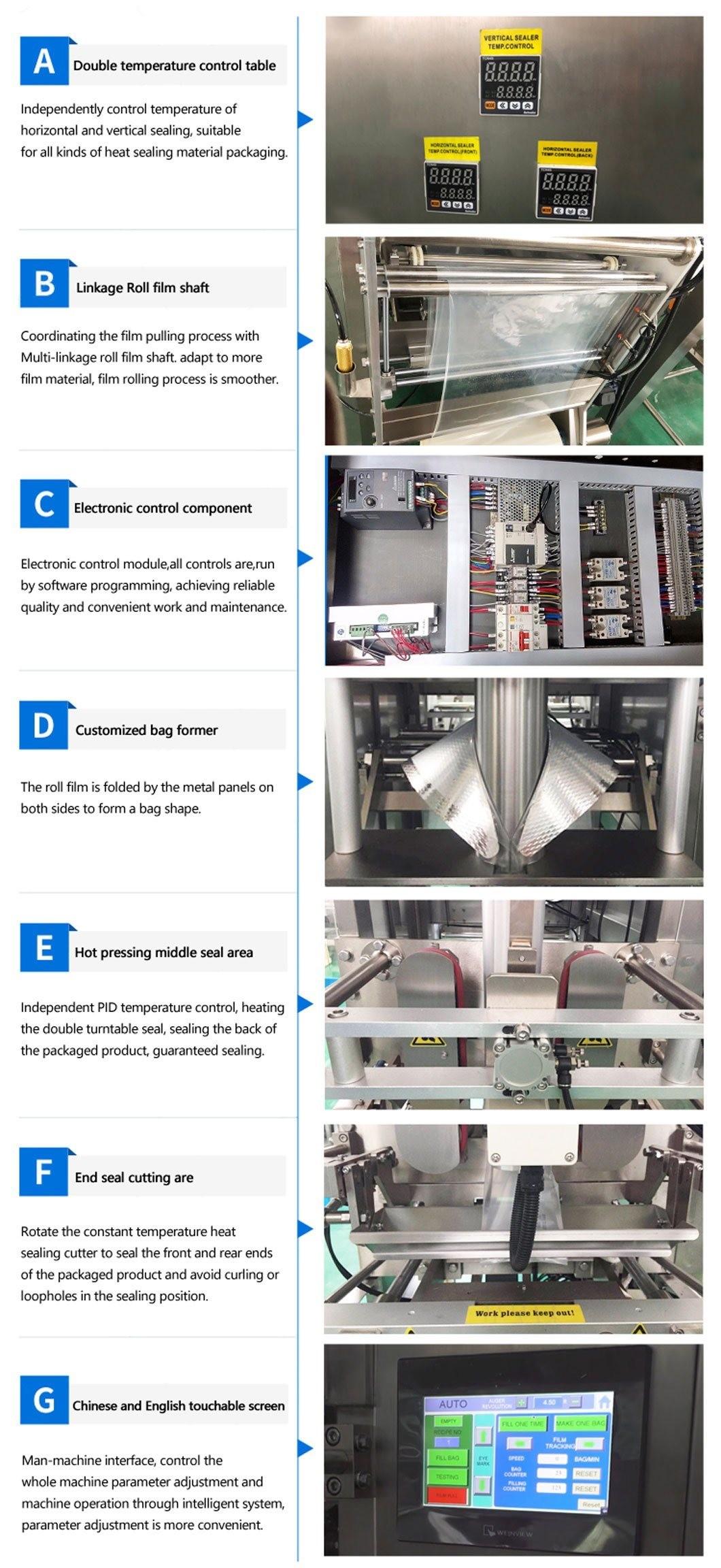 Automatic Nitrogen Filling Packing Machine For Banana Chips Snack Chips Pouch
