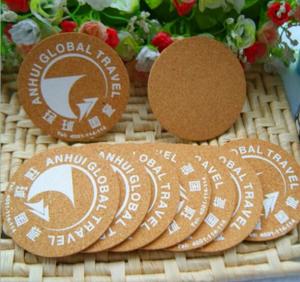 Wholesale Square waterproofing mdf cork coaster custom logo printing wooden coaster from china suppliers
