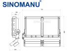 120000 Lumen Output Street Light Mast , SAA Approved LED Lighting High Mast