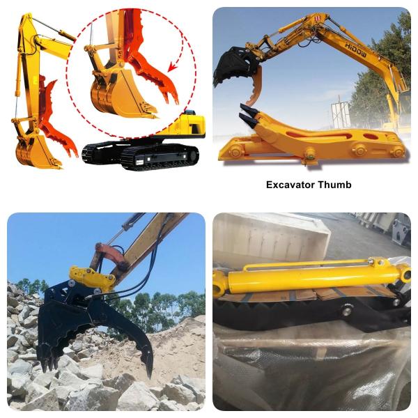 Mini Hydraulic Excavator Thumb Attachment Q345B Steel