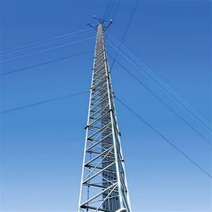 Wholesale Galvanized Steel Lattice Tubular Guyed Transmission Tower 30 40 50 M Meter Telecom 5G/4G/3G from china suppliers