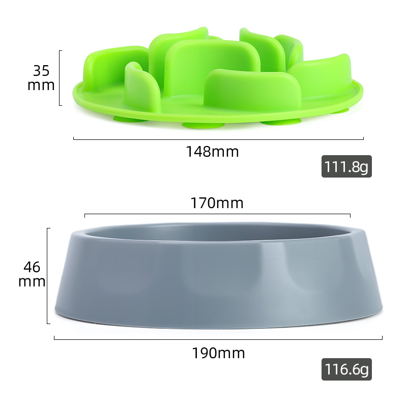 Non Automatic Pet Slow Feeder Bowl Collapsible Silicone Cat Slow Feeder