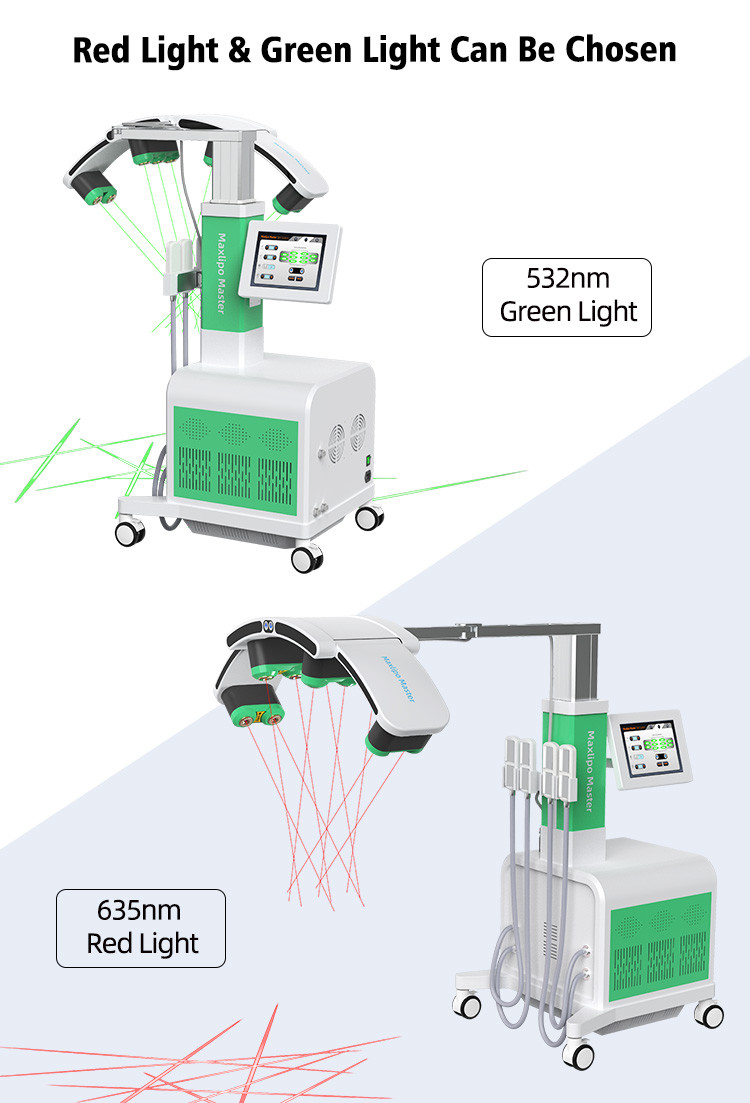 10D Maxlipo Master Laser Weight Loss Machine , EMS Cryo Weight Loss Machine 1100W