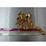 12mm mini glod thread plastic small pull bows for jewelry packing