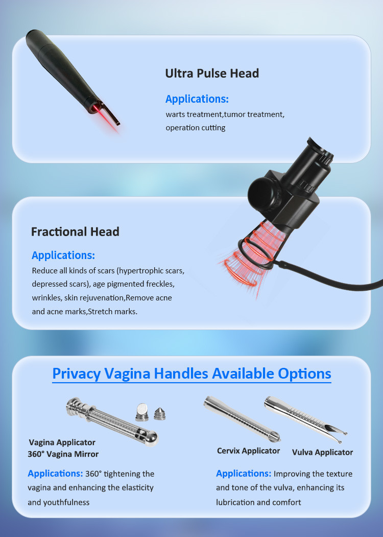 Advanced Fractional CO2 Laser Machine For Skin Rejuvenation Scar Wrinkle Removal Vaginal Treatment - 0-6s