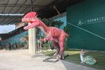 Outdoor Realistic Animatronic Dinosaur Dilophosaurus For Kids Amusement Park