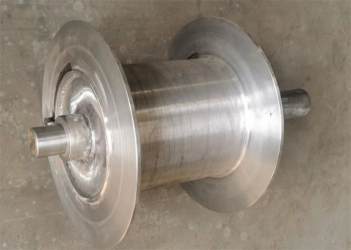 CNC Machining Wire Rope/Cable Winding Winch Drum With Shaft For Hoist