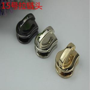 Wholesale Eco-friendly zinc alloy bag accessories nickel color metal train head zipper slider 15# from china suppliers