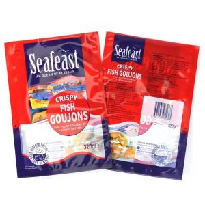 Wholesale Custom Printed Vacuum Fish Chicken Frozen Food Packaging 3 Side Seal Plastic Bags With Logos from china suppliers