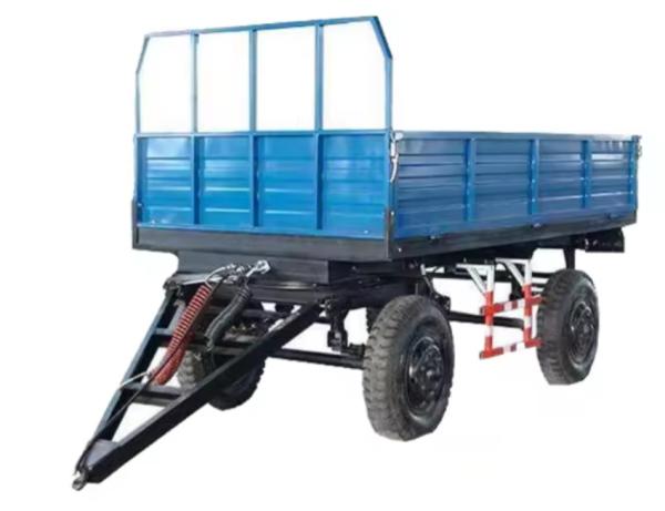 3-15Tons 4 Wheels Agricultural Tipping Trailer Tractor Mounted Trailer Left And