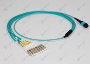 Wholesale Round Type OM3 MPO-LC Optical Patch Cord , 8 Core Fiber Optic Cable Fan Out Available from china suppliers