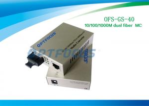 Wholesale Fast Fiber Optical Gigabit Media Converter 10/100/1000M 40Km 1310nm DC 5V from china suppliers