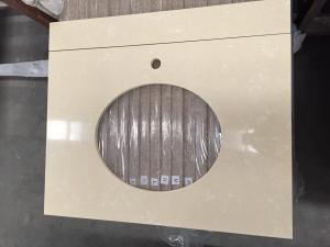 Wholesale Hotel Renovation Quartz Bathroom Vanity Tops 93% Up Natural Quartz Sand from china suppliers