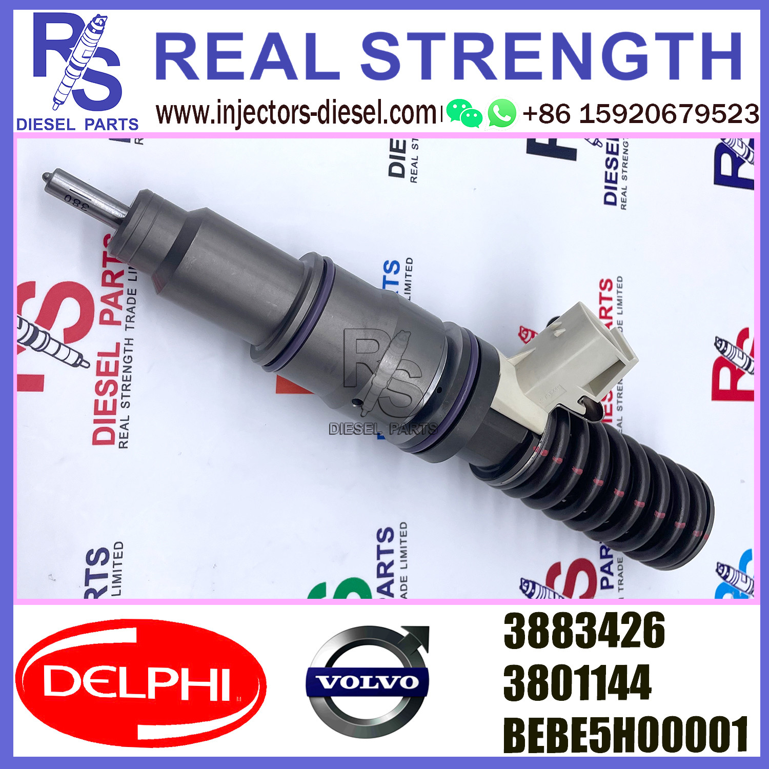 BEBE5H00001 DELPHI Fuel Injector 3883426 3801144 For V-O-L-V PENTA D16