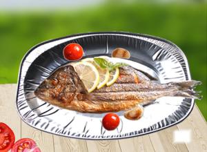 Wholesale Square Trays Roast Fish BBQ Aluminium Foil Containers from china suppliers