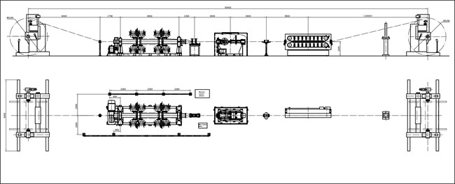 Disk Type Cable Stranding Machine 75KW AC Motor Power 100～1500mm Screening Pitch