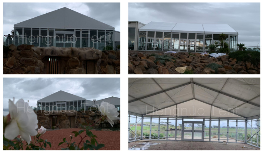 SGS 15x30m Large Arena Side Wall Tents PVC Canvas For Horse Riding