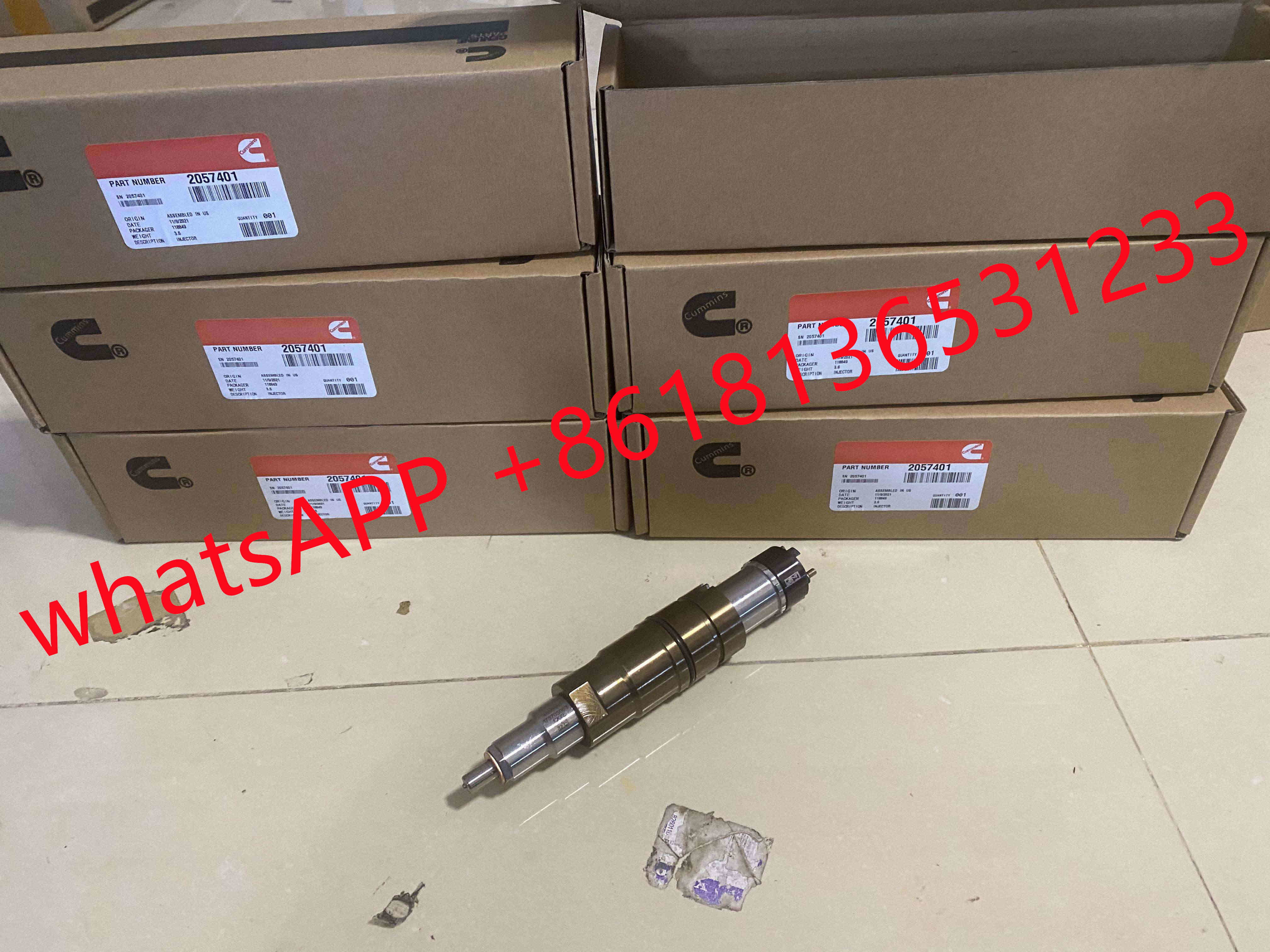 New fuel injector 1881565 common rail injector 1881565 for diesel fuel engine DC13 1933613 2057401 2058444 2419679