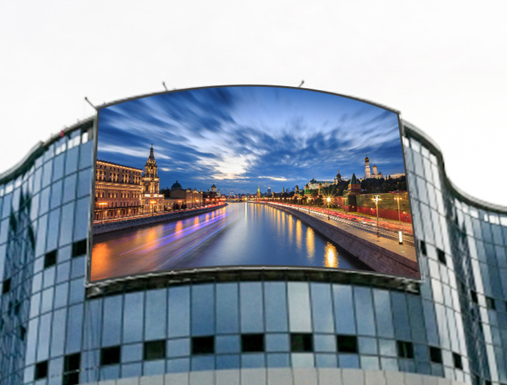 p10 Bent Iron Flexible LED Screen Full Color Waterproof Epistar Chip Video Display