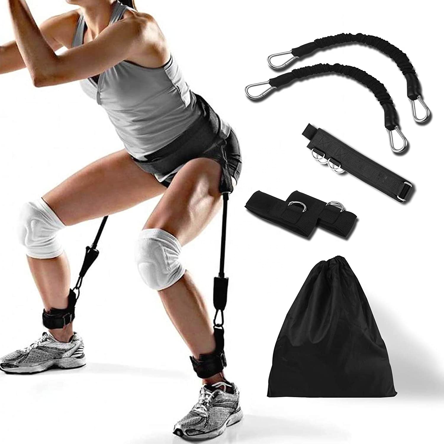 Neoprene Waist Belt Triathlon Race Gear With Resistance Bands