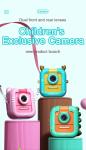 Kids Camera Instant Print,1080P Kids Instant Cameras That Print Photos,Christmas