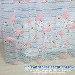 Flamingo Shower Liner Curtain Disposable PEVA Waterproof Thick Bathroom Plastic