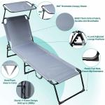 Modern Outdoor Hotel Floor Portable Swimming Pool Folding Chaise Lounge Chair