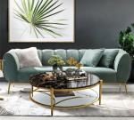 Modern Interior Green Velvet Sofa For Star Hotel Room Reception
