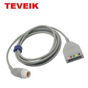 Wholesale No Lead Wire Mindray ECG EKG Cable For Patient Monitor PM5000 PM6000 Round 12 Pin from china suppliers